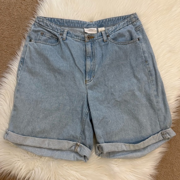 Liz Claiborne 90’s Light Blue Denim Women's Mom Shorts 10 - Picture 2 of 6